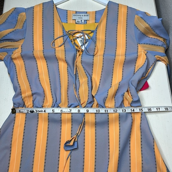 NWT Sachin & Babi x Dillard's Deanna Stripe Cuff Sleeve Mini Dress Size 10 - Picture 15 of 16